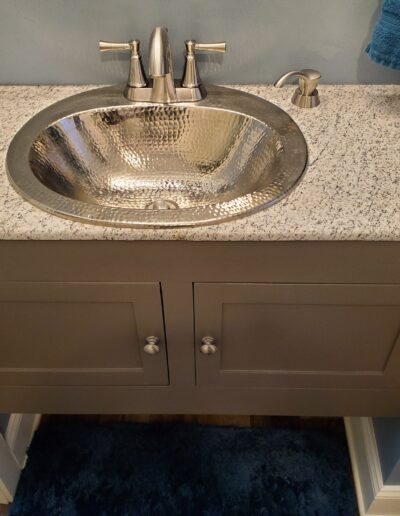 Newly remodeled bathroom vanity