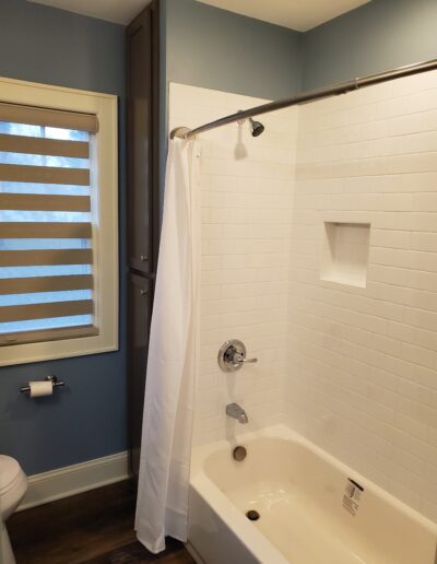 Newly remodeled bathroom shower
