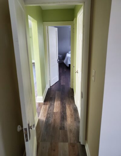 Newly remodeled hallway