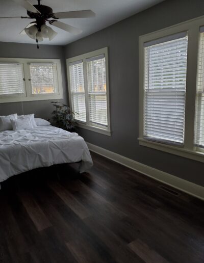Newly remodeled bedroom