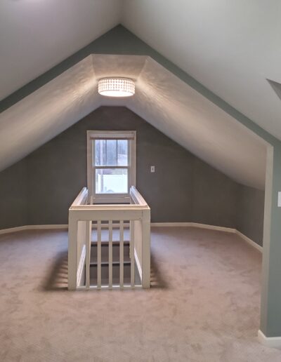 Newly remodeled upstairs living area