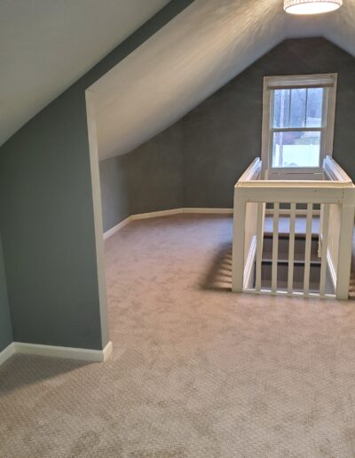 Newly remodeled upstairs living area
