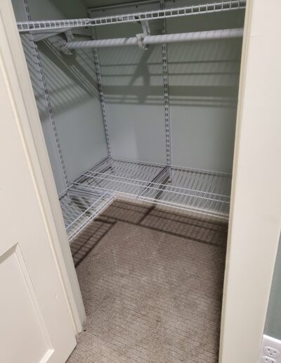 Newly remodeled closet