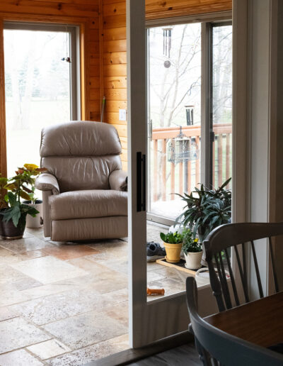 Newly remodeled sunroom