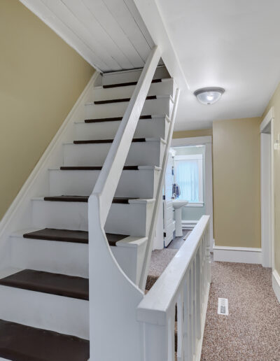 Newly remodeled hallway and staircase